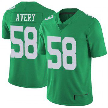 Men Philadelphia Eagles #58 Genard Avery Light Green Nike Limited Player NFL Jersey